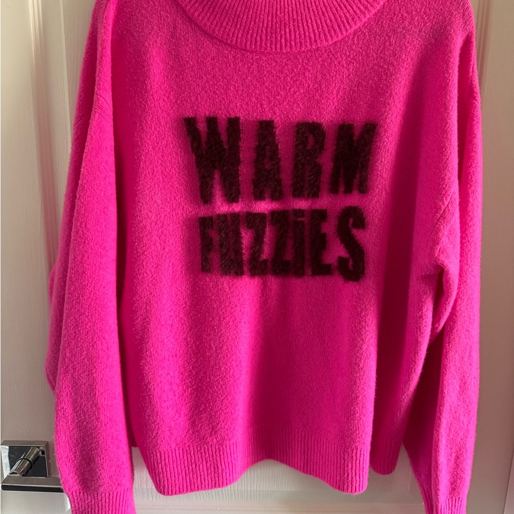 Warm Fuzzies Oversized Pink Sweater